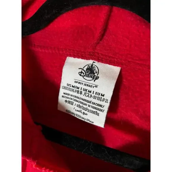 Pizza Planet Disney Parks Hoodie Red White Spirit Jersey Medium M Toy Story - Picture 5 of 6